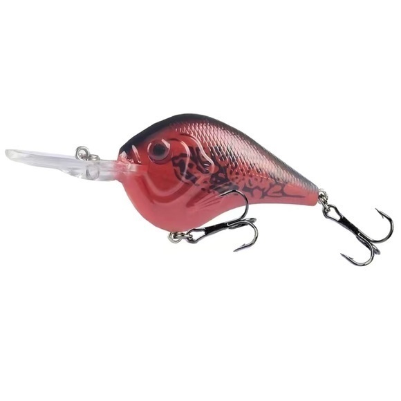 5pc Multicolored Crankbait Freshwater Fishing Lure Plastic Bait Tackle Hooks - Picture 6 of 10